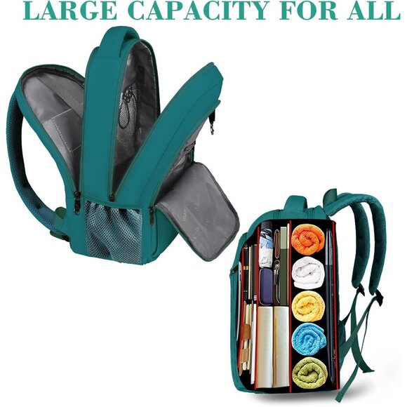 ⚡Matein Men Peacock Blue Travel Business Anti Theft Slim Sturdy Laptops Backpack - Picture 6 of 9